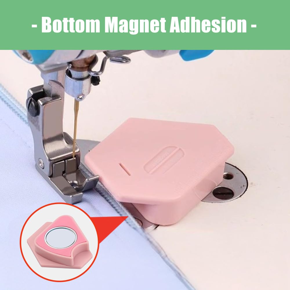 Guía de costura magnética para máquina de coser, guías de costura poligonales, guías universales graduadas, guías de costura poligonales multifuncionales, dobladillo magnético para máquina de coser,
