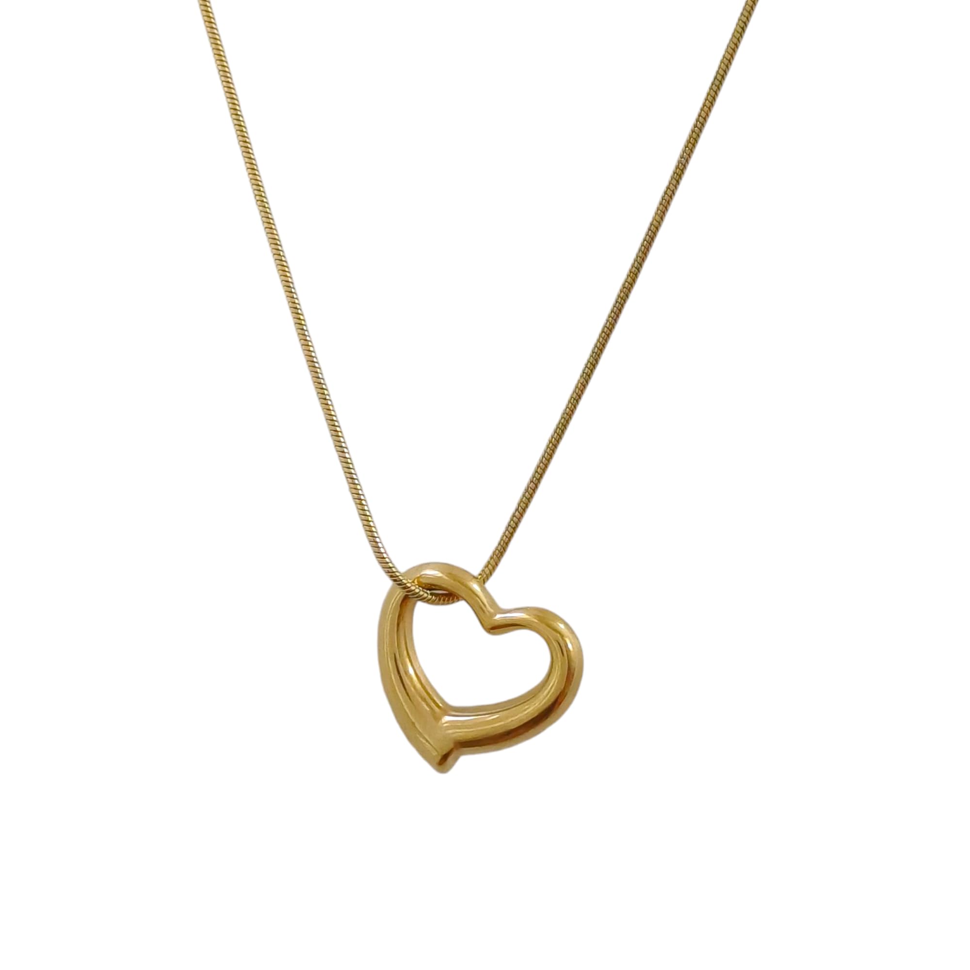 JEWILLEY Charm Hollow Heart Anti-Tarnish Gold-Plated Chain Pendant | Stainless Steel Waterproof Necklace | Gifts for Women and Girls (B0DD3XPT6W) Amazon Price History, Amazon Price Tracker