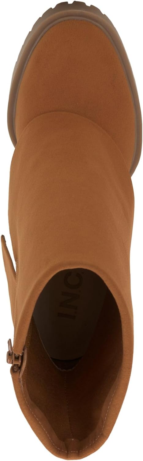 INC Womens Acelina Faux Suede Cuffed Booties Brown 6 Medium (B,M) - Image 3