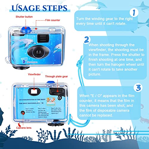 Macarrie 6 Pieces Disposable Underwater Camera, Waterproof Camera - image 4