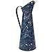 Rustic Watering Can, Garden Decorations (Blue, 8 x 15.8 x 6 Inches)