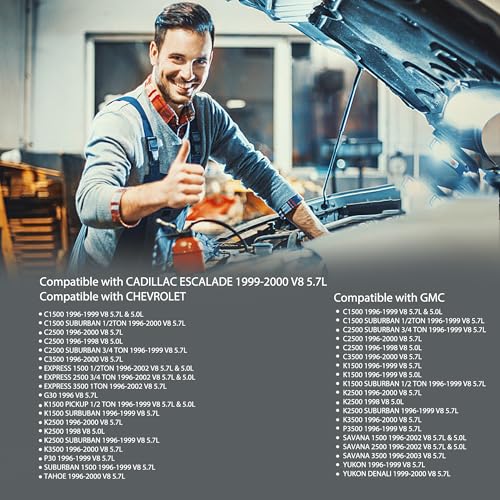 XINSAUTO Spark Plug Wire Set Compatible with GMC Chevy C1500 C2500 C3500 5.7L 5.0L V8 1996 1997-1999 Replace 9718Q 88862381 35-8150 by XINSAUTO - Image 6