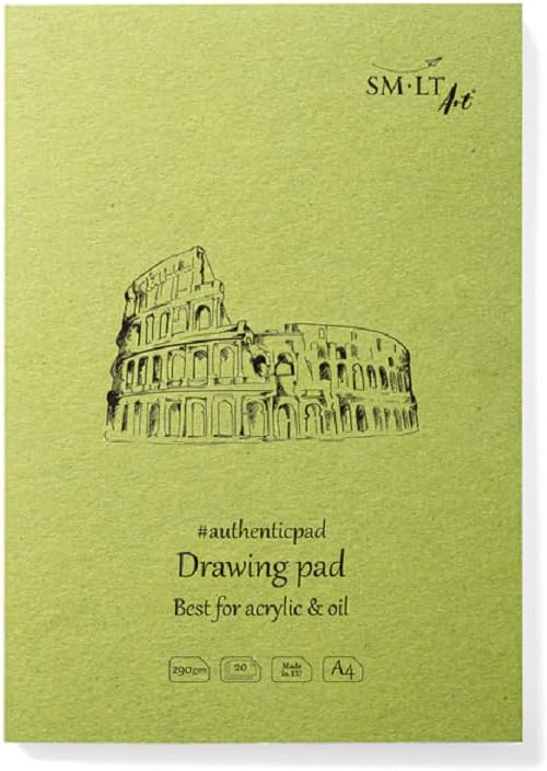 SM.LT Authentic A4 Oil Acrylic Drawing Art Paper Pad 20 Sheets 290gsm EP-20/OA