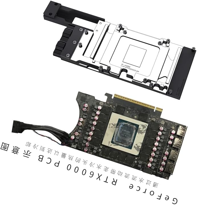 Copper GPU Water Cooling Block, All-Metal Structure Water Cooling Block, AI Intelligence Waterblock, Industrial Server GPU Waterblock (for Nvidia RTX 6000 Pro Blackwell Server Edition)