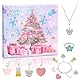 Schmuck Adventskalender 2025 Mädchen Kinder - Karikatur Charm Armband Kit 24 Tage Weihnachtskalender Geschenk für Frauen Damen Teenager mit Charm Armbänder Ring Halloween Geburtstags Geschenk B