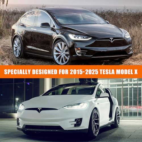 Image of Waterproof Car Cover Replace for 2015-2025 Tesla Model X, 6 Layers All Weather Custom-fit Car Cover with Zipper Door & Windproof Bands for Snow Rain Dust Hail Protection