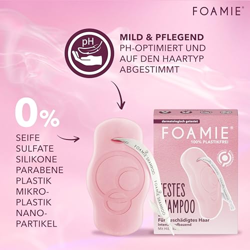 Festes Shampoo von Foamie für geschädigtes und fettiges Haar