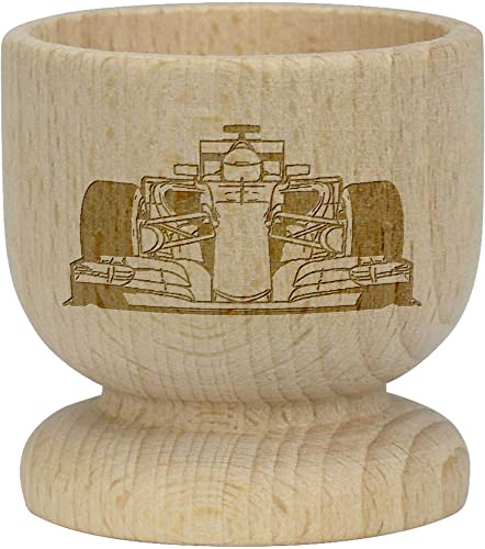 Azeeda 'F1 Race Car' Wooden Egg Cup (EC00020297)
