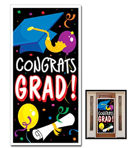Congrats Grad Door Cover Party Accessory (1 count) (1/Pkg)