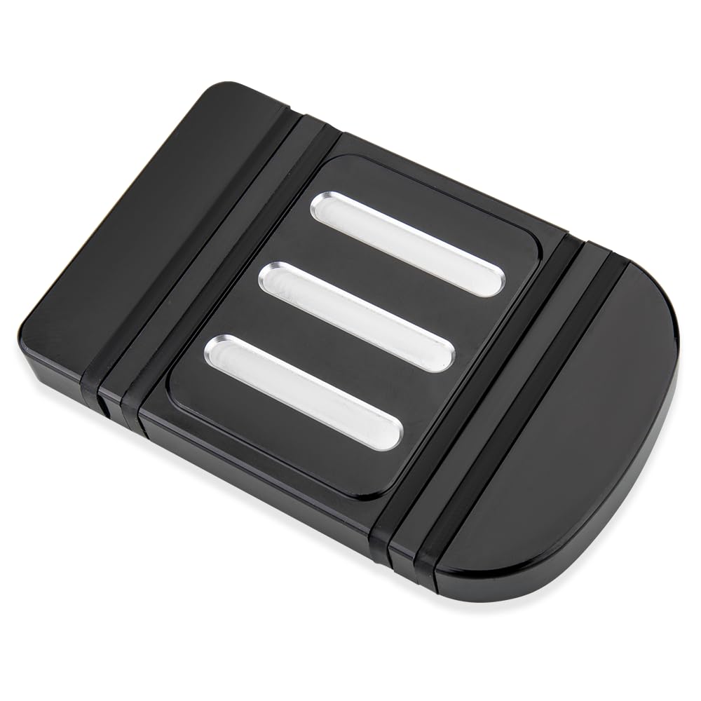 Brake Pedal Cover Compatible with Harley softail Heritage Springer Fit Fat Boy Deluxe FLSTN Road King FLHR Road Glide FLTR Pads Cover (D-Black)