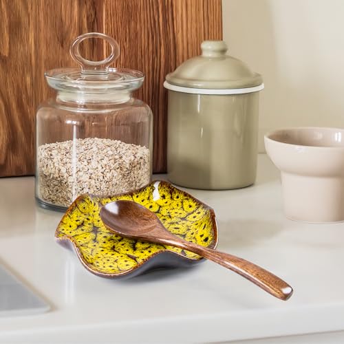 Image of Spoon Rest for Stove Top, 5.3 Inch Ceramic Spoon Holder for Kitchen Counter