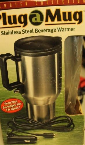 Plug a Mug Stainless Steel Beverage Warmer w/ Car Adapter