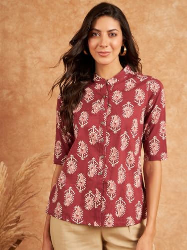 Image of Modeve Women Cotton Top for Summer