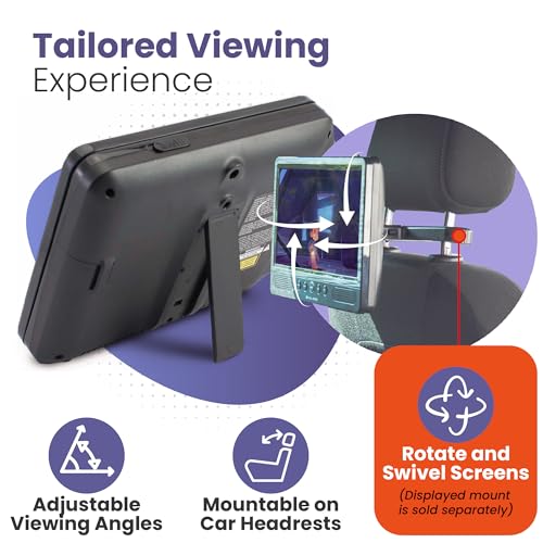 Caliber MPD298 Montado en Pared 9" 800 x 480Pixeles Negro Reproductor de DVD/bluray portátiles - Caliber MPD298, Montado en Pared, Negro, CD de Audio, DVD-Audio, VCD, CD,DVD, NTSC,PAL, 22,9 cm (9") - imagen 4