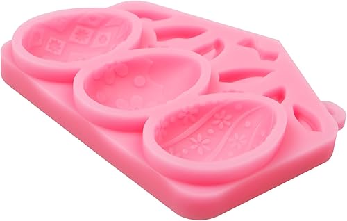 Miniatura 6 de Molde de fondant de silicona de conejo de Pascua moldes de chocolate de flor de zanahoria para decoración de pasteles decoración de cupcakes