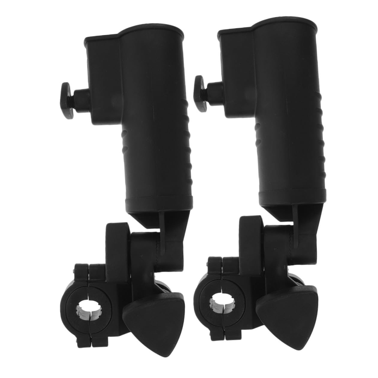 SUPVOX 2 Piezas Paragüero De Golf Abrazadera Porta Paraguas Carro Paraguas para Carrito De Golf Negro Abdominales