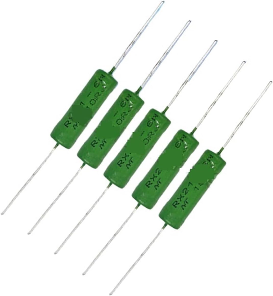 5PCS RX21 6W Wire Wound Resistance 5%1R 10R 100R 1K 10K 12K 15K 18R 20R 22R 24R 27R 30R 33R 36R pumuddsy(18R)