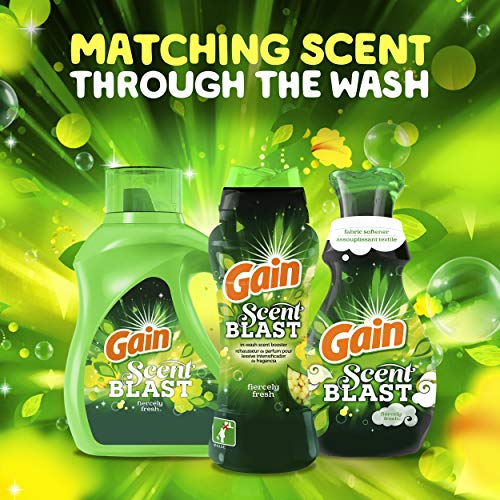 Gain Scent Blast Liquid Fabric Softener, Fiercely Fresh, 32 Fl Oz 48 Loads #TOP5