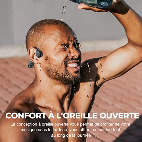 Casque Conduction Osseuse Natation Oreilles Libres Écouteur Étanche IPX8 - 2