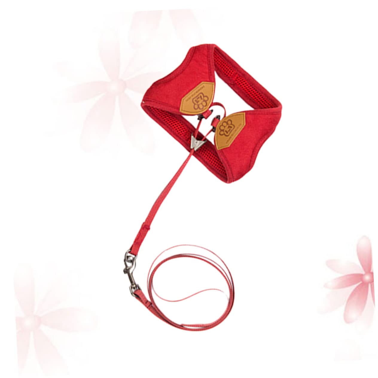 FOMIYES 3 Piezas De Cuerda De Tracción para Gatos Y Perros Color Rojo Oscuro Ajustable.