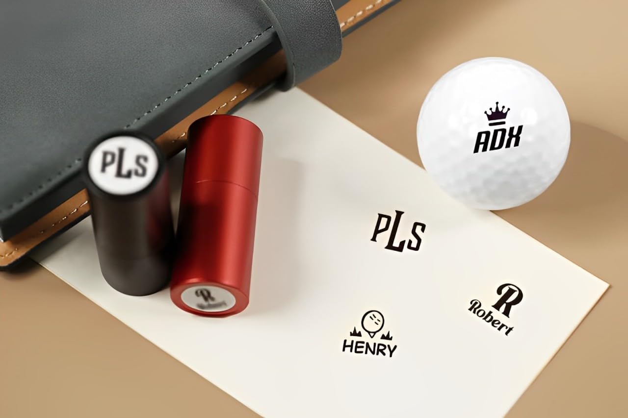 Personalized Your Own Golf Ball Stamp, Golf Ball Marker, Custom Golf Ball Stamp, Golf Accessory, Waterproof Permanent Ink, Golfer Sport Gift