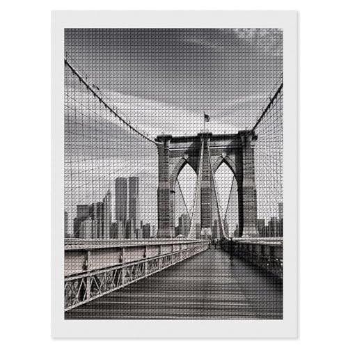 Broderie diamant 5D Brooklyn Bridge : kit débutant pour évacuer le stress