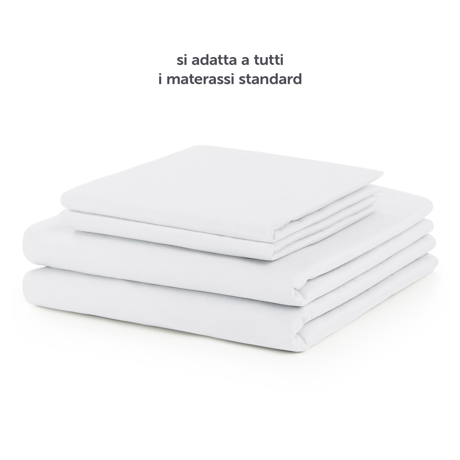 Blumtal Set lenzuola una piazza e mezza 3pz - lenzuola 1 piazza e mezza certificato OEKO-TEX - lenzuolo angoli 150x200x30cm + lenzuola 1 piazza e mezza 240x275cm + 2x federa cuscino 50x80cm - bianco