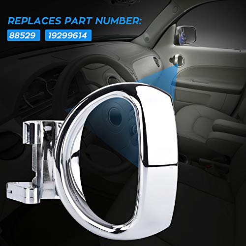 Faersi Interior Door Handle Front Or Rear Driver Side Door Handle Fits 2006 2007 2008 2009 2010 2011 Chevy Hhr, Chrome Finish, 88529 19299614 #TOP4