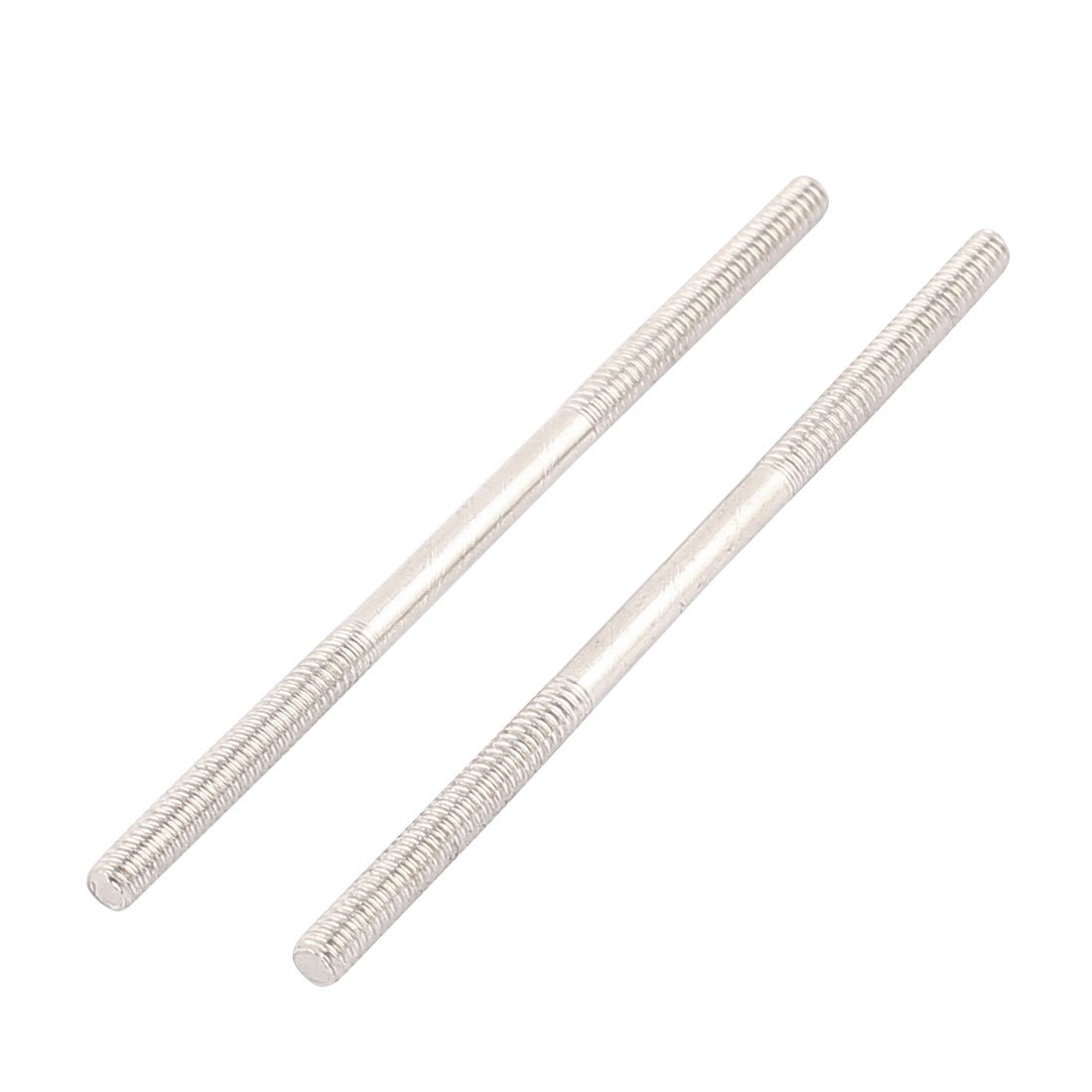 Aexit 2pcs (Electrical equipment) RC Airplane Parts 2mm Dia Thread Tight Adjustable Steel Push Rod (32ry153qf396) 42mm Long