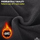 Louise23 Black Waterproof Thermal Balaclava Snood for Men & Women, Fleece-Lined Wind Resistant Hood with Full Head & Neck Coverage for Winter, Cycling, Hiking & Outdoor Work - Image 2