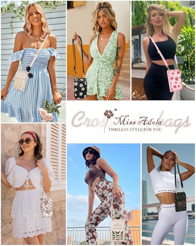 Miss Adola Cell Phone Purse Crossbody Bags for Women - Cute Design Leather Cellphone Bag Small Cross Body Bags Wallet Purses Trendy Aesthetic Pouch for iPhone with Adjustable Strap, Daisy Miss Adola Cell Phone Purse Crossbody Bags for Women - Cute Design Leather Cellphone Bag Small Cross Body Bags Wallet Purses Trendy Aesthetic Pouch for iPhone with Adjustable Strap, Daisy - Image 6