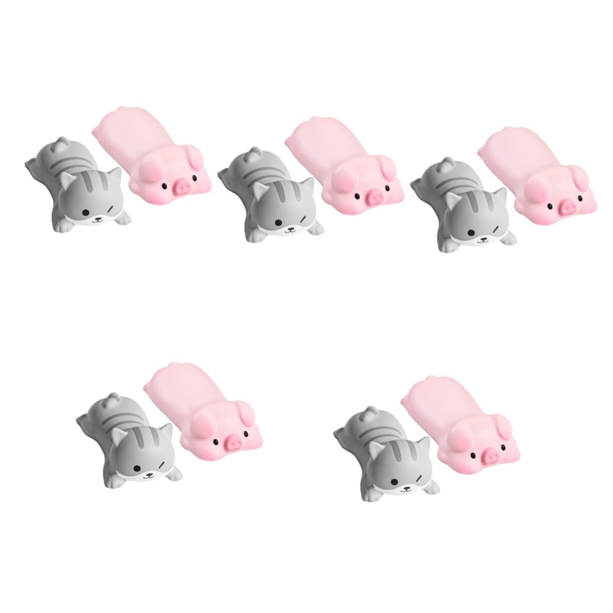 NUOBESTY 5 Ensembles Clavier Support De Repose-main Palmier Repose Poignet Gaming Mouse Pad Repose-poignet Fournitures De Bureau Pour Le Bureau Des Femmes Moulage Par Injection 2 Pièces * 5