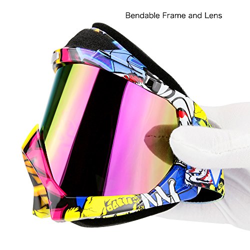 image for JAMIEWIN Motocross Goggles for ATV, Dirt Bike, Motorcycle, UTV & MX - 