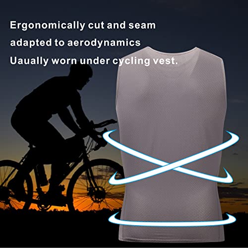 Bpbtti Men's High Wicking Sleeveless Base Layer Cycling Running Underwear Quick Dry Vests Lightweight Sports Tank Tops #TOP4