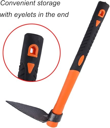 Vista 11 de Azada de hacha de doble cabeza con Adze forjado resistente y mango ergonómico antideslizante para jardinería, caza, paisajismo al aire libre 1.535