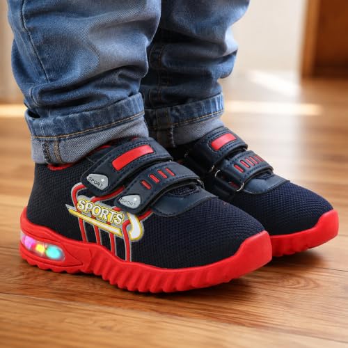 Image of Hunter-4 Multicolor LED Light Slipon Casual,Walking & Running Unisex Shoes for Boys & Girls Suitable on Every Outfit (2 Years-5 Years)(Pack of 1 Pair)