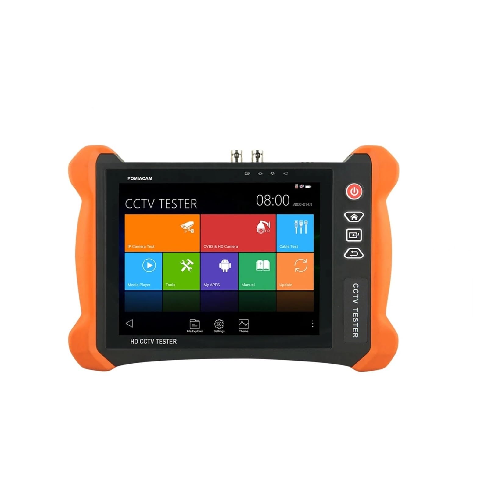 Testeur de vidéosurveillance, X9-MOVTADHS Pro 8K H.265 Test De Caméra IP Testeur 8MP TVI/CVI/AHD/CVBS avec POE ++ Max 90W Sortie Puissance