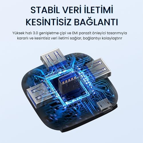VegGieg 4 Portlu Type-C to USB 3.0 Çoklayıcı Hub - Görsel 2