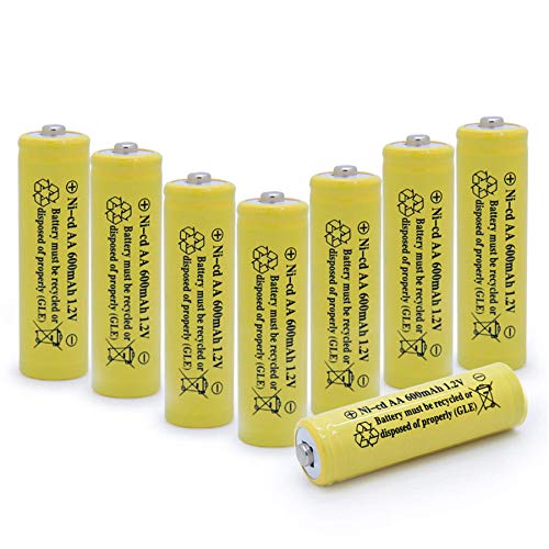 Qblpower Aa Nicd Nimh 1.2V 600Mah Rechargeable Solar Batteries For Outdoor Solar Lights #TOP1