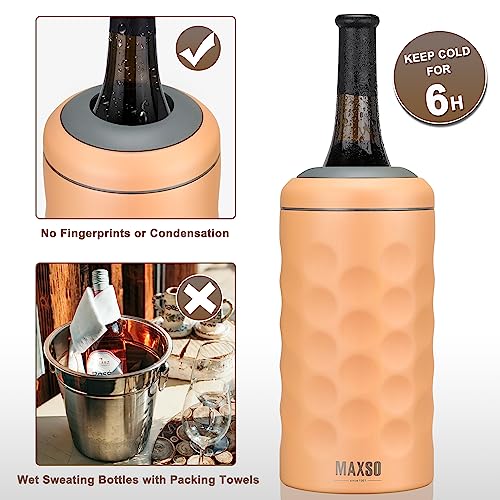 MAXSO Wine Chiller Bucket, Portable 750ml Champagne