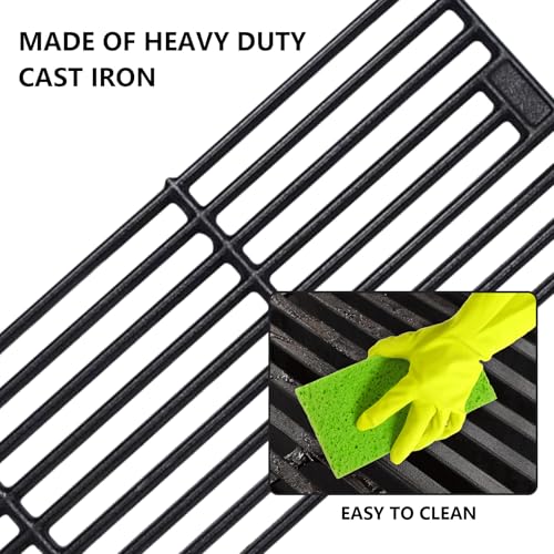 Image of CANDANA Replacement Parts for Chargriller 3001, 3008, 3030, 4000, 5050, 5252 Grill Models, Stainless Steel Burner, Porcelain Steel Heat Plates, Porcelain Cast Iron Cooking Grid Grates, Igniters