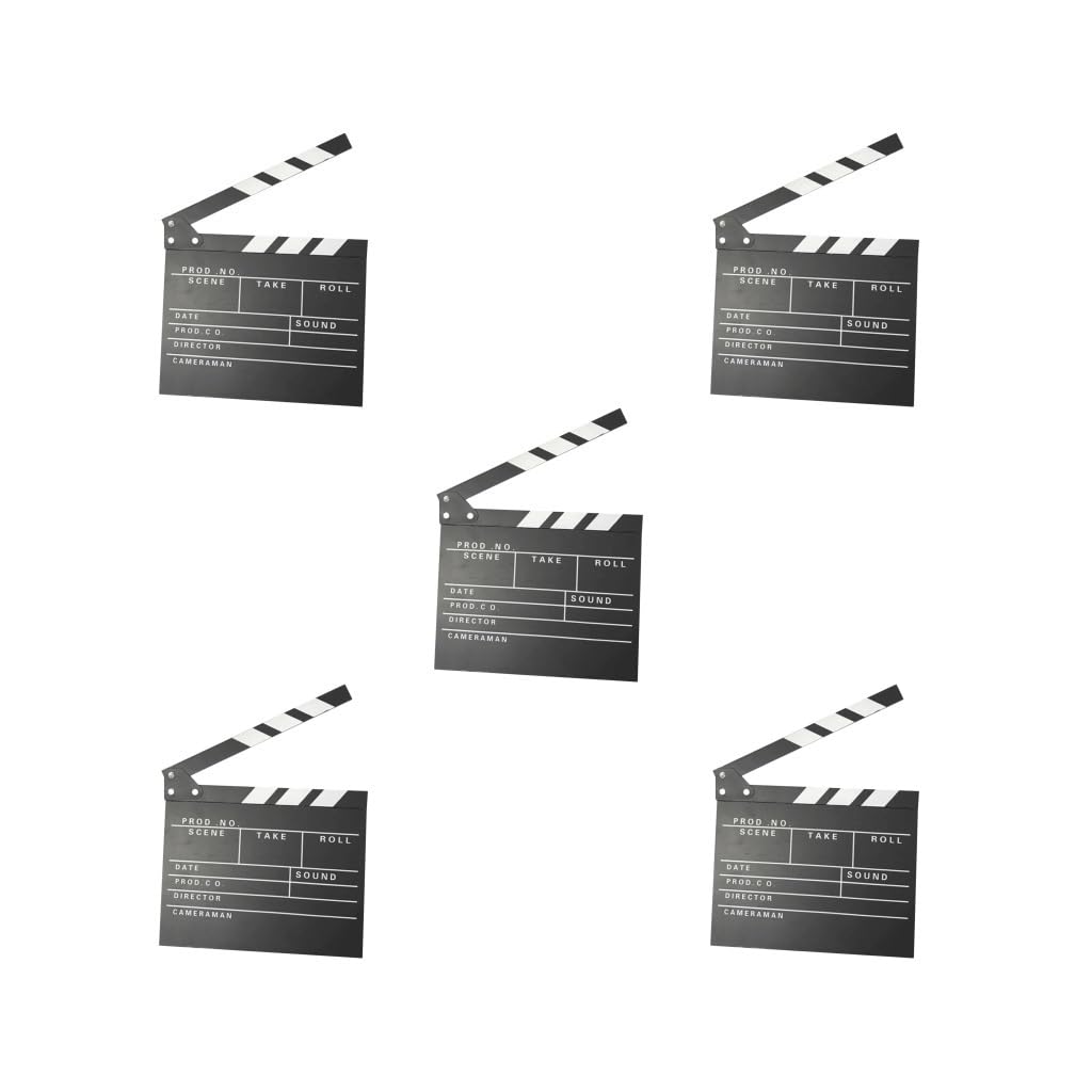 Mini tableaux de cinéma en ardoise 20x20 cm noirs par 5 pour séries TV - 8