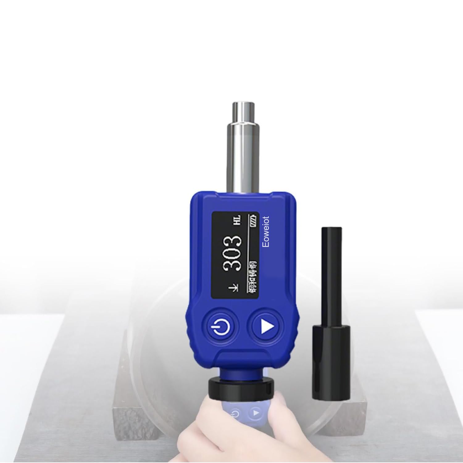 Eoweiot Leeb Hardness Tester Digital Metal Hardness Meter Durometer Impact Device for Iron Copper Stainless Steel (Ls252dc)