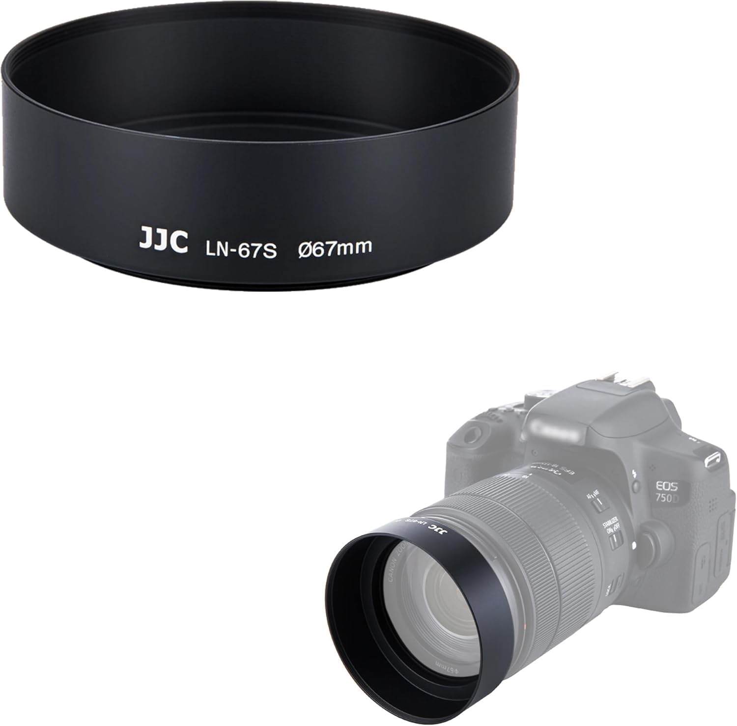 Paraluce a vite in metallo standard per obiettivo da 67 mm per obiettivo Nikon AF-S Nikkor 35 mm f/1.4G Canon EF 35 mm f/2 è USM Lens su fotocamera DSLR 5D Mark IV 5DS R 6D 7D Mark II 90D