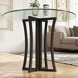 LBSLMJB Metal Desk Legs 28 Inch, Heavy Duty Wrought Iron Base for Glass, Marble, and Wooden Table Tops, Home, Kitchen, and Office Desk Legs (Black)