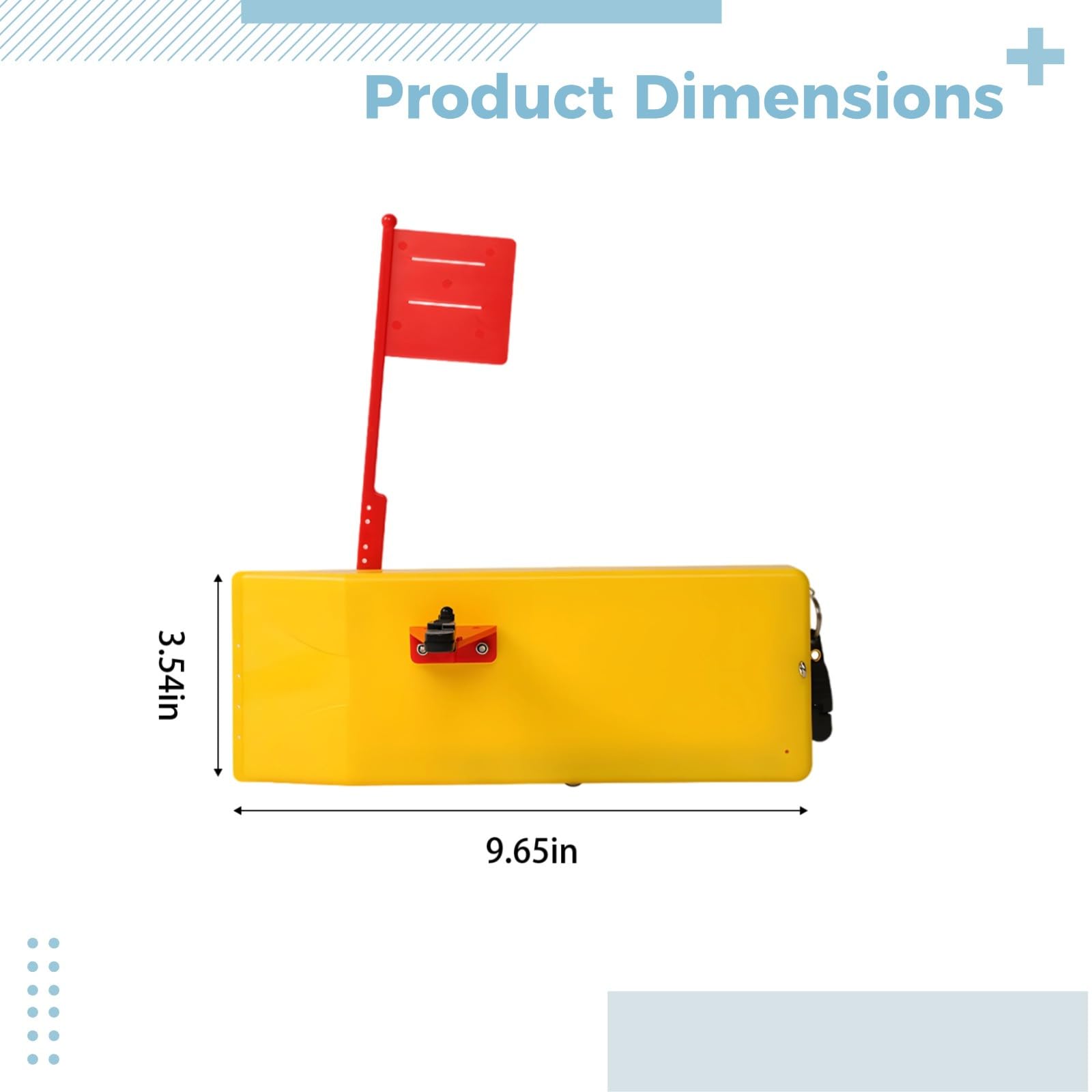 2 szt. desek do strugarek morskich do wędkowania, 9,6 cala / 24,5 cm z flagą sprężynową, regulowane, ABS + szt., słonowodne słodkowodne