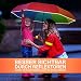 STYNGARD Regenschirm Kinder mit Sicherheitsreflektoren und Reflektorband - Kinder Regenschirm Mädchen & Junge - Kinderschirm - Schirm für Schulranzen Modell STOCKHOLM (Regenbogen)