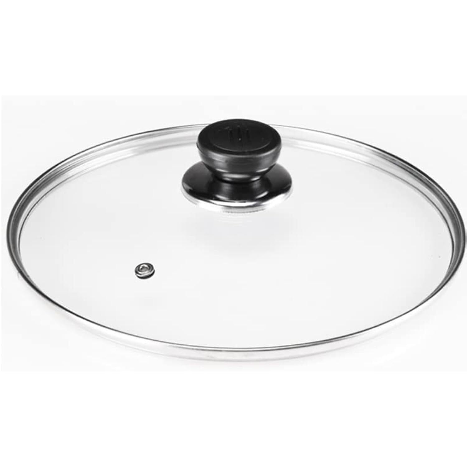 Pan Lid, Frying Pan Lid 16cm/18cm/20cm/22cm/24cm/26cm/28cm/30cm/32cm/34cm/36cm/38cm/40cm Tempered Glass Pot Wok Lid(18cm)