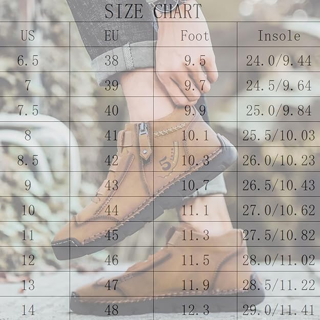 Matufit Shoes for Men, Men's Genuine Leather Waterproof Non-Slip Fashionable Orthopedic Shoes, Slip On Boots Flats2