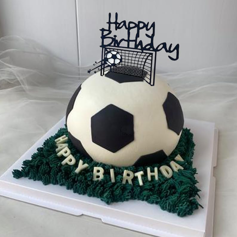 OCCOUMR 34 STK Voetbal Taartdecoratie, Verjaardagstaart Decoratie, Voetbal Taartdecoratie, Voor Voetbalfeest Decoraties Sportfeest Decoraties